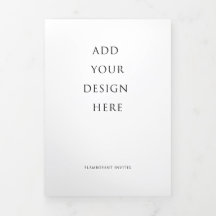 5”x7” Wedding Trifold Letter Fold Program