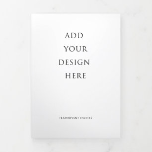 5”x7” Wedding Trifold Letter Fold Program