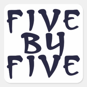 5 x 5 square sticker