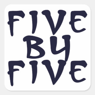 5 x 5 square sticker