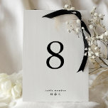 5 x 7 Black Simple Modern Wedding Table Numbers<br><div class="desc">***this design is part of a matching collection*** _______________________ this design template is fully editable / customizable by you the customer - click personalize further button if you wish to move, add, delete, or make significant changes to the design _______________________ *if you have any DESIGN questions or need more designs...</div>