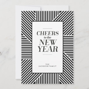 5 x 7 Cheers à la Carte de Jour de l'An