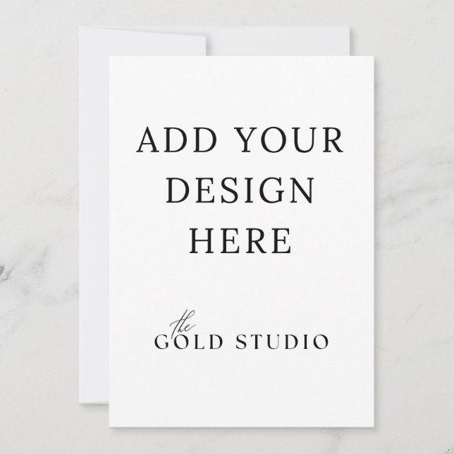 5 x 7 Double Sided Invitation Template Portrait (Front)