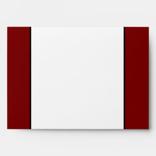 5 x 7 Enveloppe Option 4 Fleurs noires feuilles ro