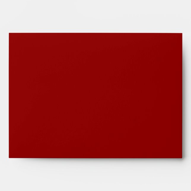5 x 7 Enveloppe rouge Crimson à l'extérieur noir à (Devant)