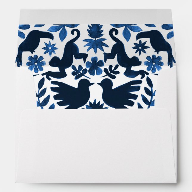 5 x 7 Enveloppes thématiques Otomi mexicaines - Wh (Dos (Bas))