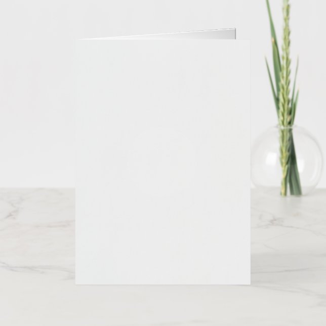 5 x 7 Foil Folded Greeting Card , Colour: Gold, Me (Front)