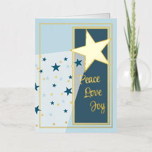 5 x 7 Foil Folded Greeting Card , Colour: Gold, Me