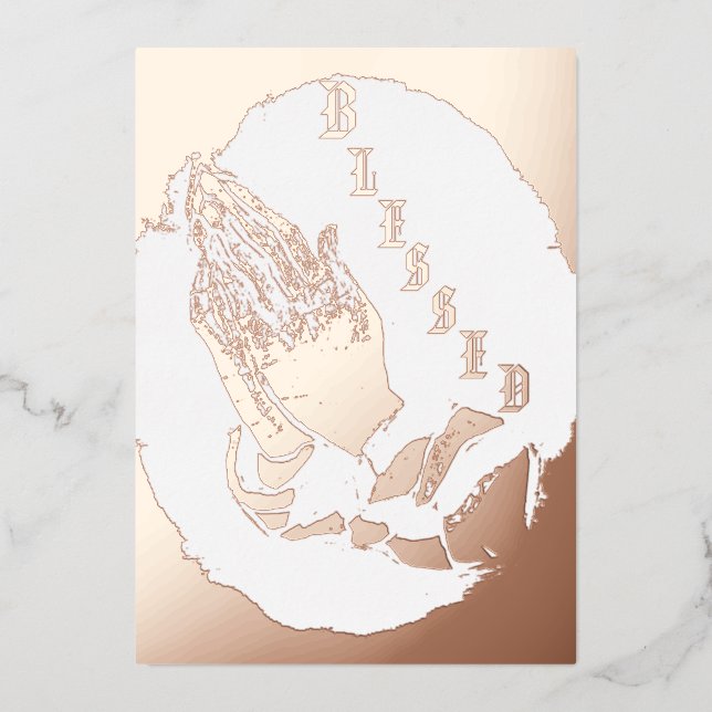 5" x 7" Foil Holiday Card (Front)