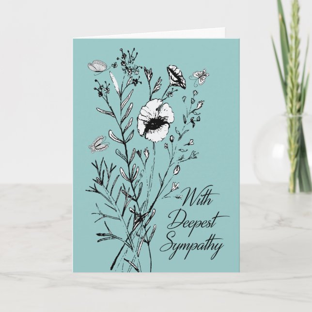 5 x 7 Folded Sympathy Card (Front)