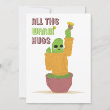 5 x 7 Greeting Card Just Thinking of You Cactus