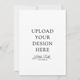 5 x 7" invitation