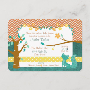 5" x 7" invitation de baby shower de Fox de région