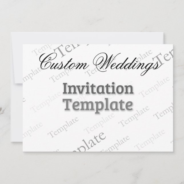 5" x 7" Matte White Invitation (Front)