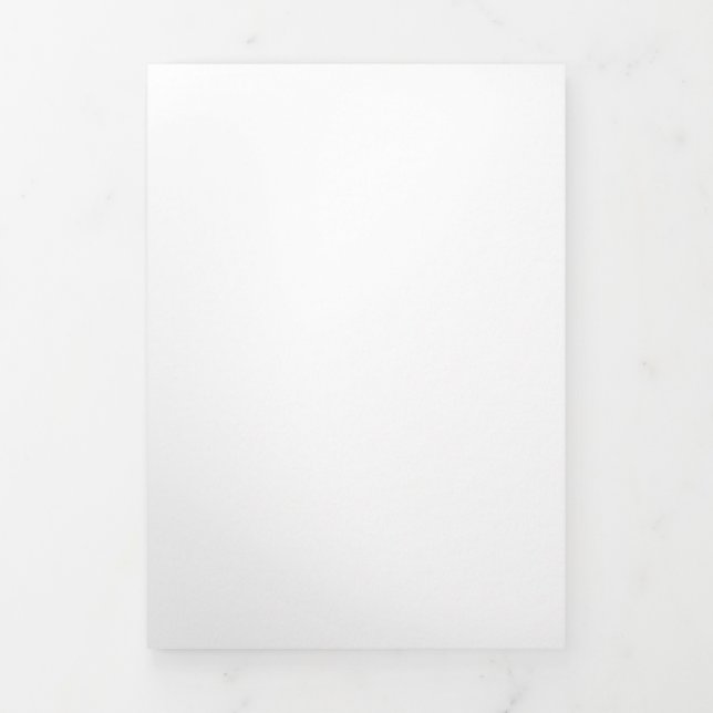 5" x 7" Vertical Trifold Letter Fold Invitation (Cover)