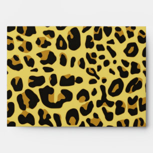 5 x 7 Vintage Animal Print Return Address Envelope