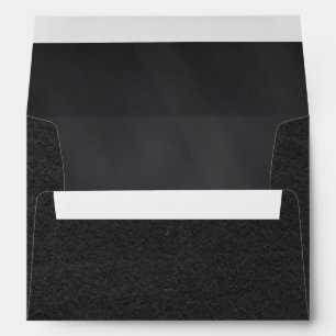 5 x 7 Vintage Black Chalkboard Return Address Enve Envelope