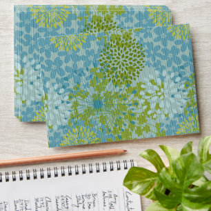 5 x 7 Vintage Floral Pattern Return Address Envelope