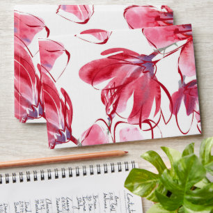 5 x 7 Vintage Floral Pattern Return Address Envelope