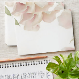 5 x 7 Vintage Floral Pattern Return Address Envelope
