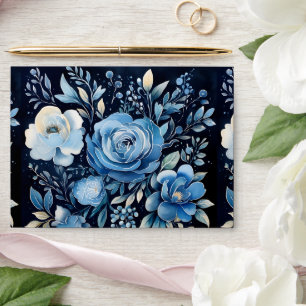 5 x 7 Vintage Floral Pattern Return Address Envelope