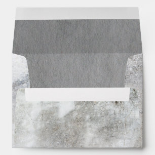 5 x 7 Vintage Grey Craft Paper Return Address Env Envelope