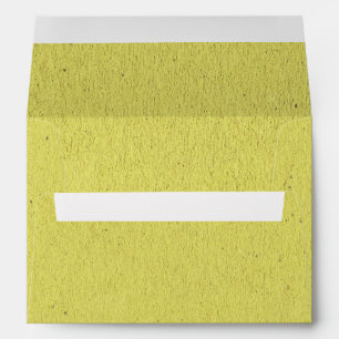 5 x 7 Vintage Yellow Craft Paper Return Address Envelope