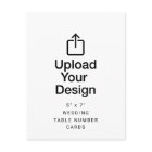 5" x 7" Wedding Table Number Cards