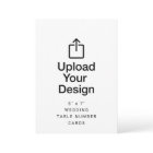 5" x 7" Wedding Table Number Cards
