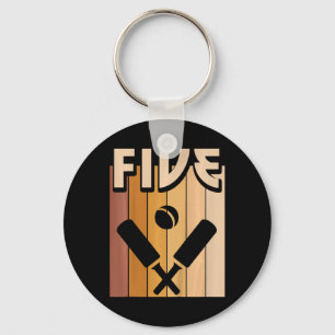 5 Year Old Cricket Birthday Boy Girl 5th Birthday  Keychain
