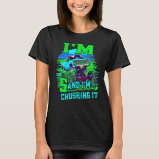 5 Year Old Crushing It Monster Truck 5th Birthday T-Shirt