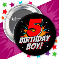 5 Year Old Superhero Birthday Boy 5th Birthday