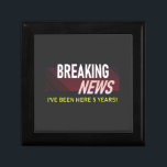 5 Year Work Anniversary 5th Employee Appreciation Gift Box<br><div class="desc">Breaking news - I've been here 5 years! This fun employee appreciation keepsake box is the perfect gift for employees who are celebrating their fifth work anniversary.</div>