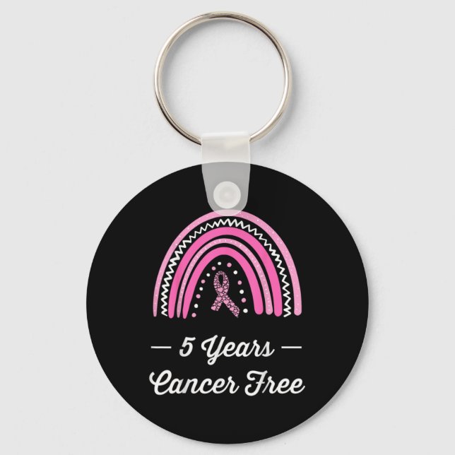 5 Years Breast Cancer Survivor  Keychain (Front)