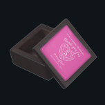 5 years of love pink tourmaline custom thank you gift box<br><div class="desc">Simple outline heart stone effect line art graphic 5th Wedding Anniversary gift box. Customize with your own choice of name and relationship. Currently reads to my wonderful wife Thank you for 5 years of love. Ideal for a fifth wedding anniversary pink tourmaline gemstone jewellery gift. 5 years of marriage is...</div>