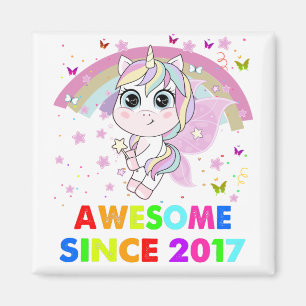 5 Years Old Unicorn Cutie 5th Birthday Unicorn Magnet
