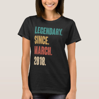 5 Years Old Vintage 2018 Birthday March 5th Decora T-Shirt