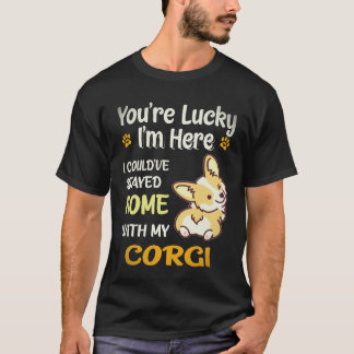 5 You Are Lucky Corgi T-Shirt