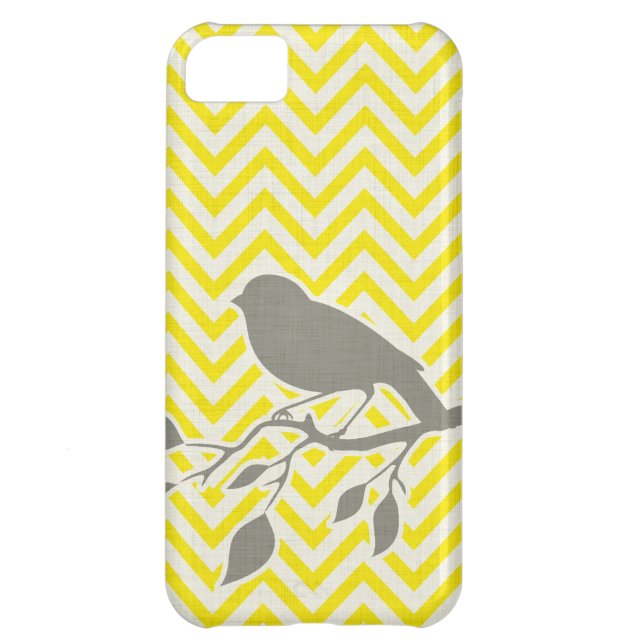 5C Coque iphone d'oiseau et de Chevron (Dos)
