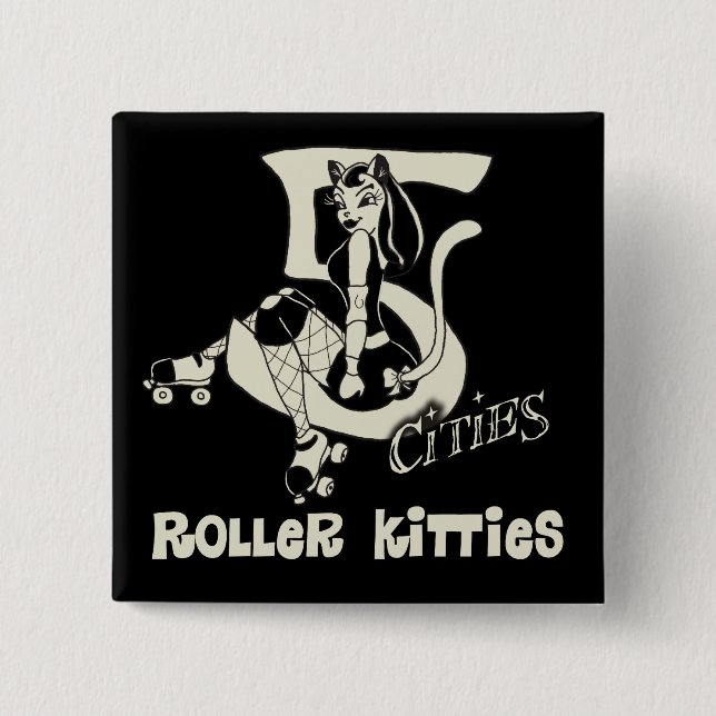5CRK Roller Derby Button (Front)
