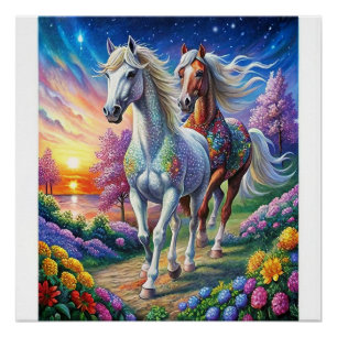 5D Diamond Painting Kit Horse Design DIY Wall Art