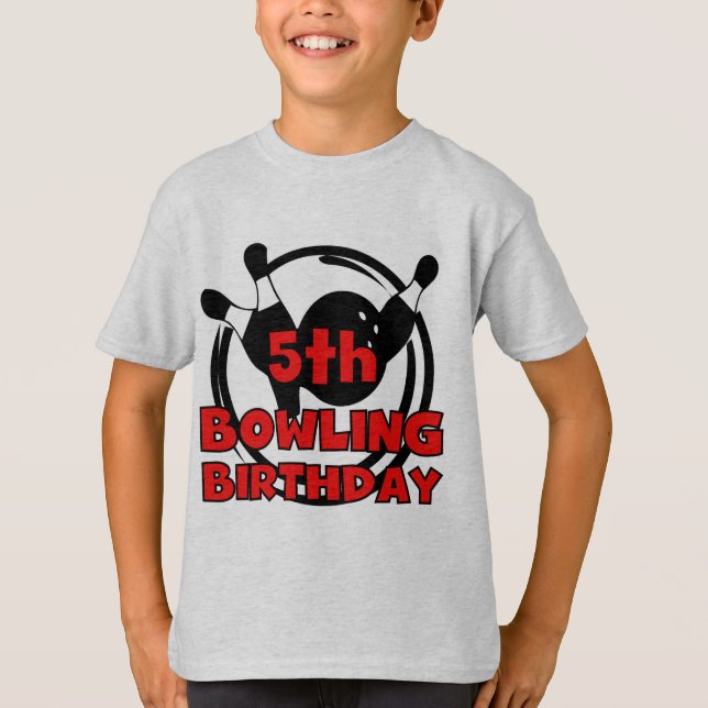 5e Bowling Anniversaire Tshirts et cadeaux (Devant)