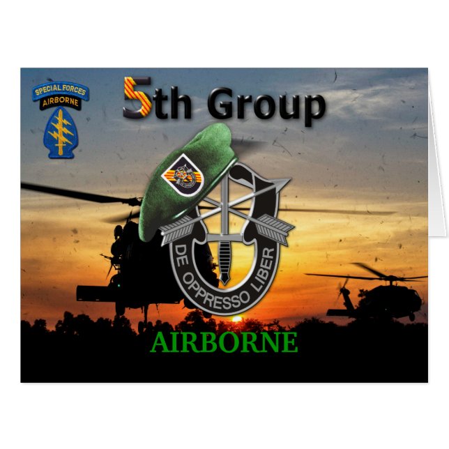 5e forces spéciales bérets verts vietnam anciens c (Devant horizontal)