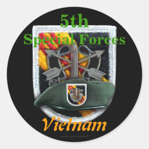 5e forces spéciales Green Berets flash nam Sticker