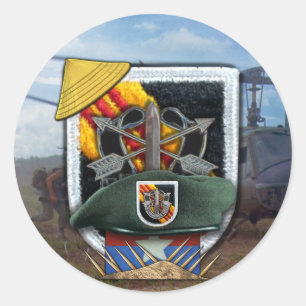 5e forces spéciales Green Berets flash nam Sticker