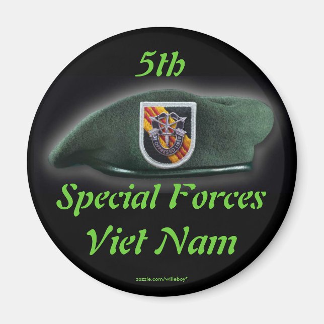 5e groupe des forces spéciales Green Berets Magnet (Devant)