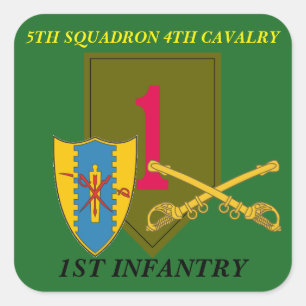 5E SQUADRON 4E CAVALRY 1ER STICKERS D'INFANTERIE