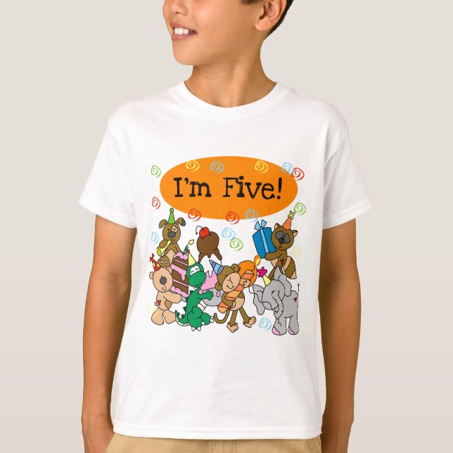 5èmes T-shirts et cadeaux d'anniversaire de (Devant)