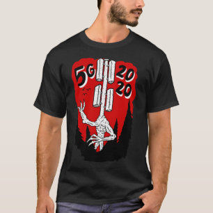 5G 2020. Cellphone Conspiracy Tower Head. T-Shirt
