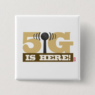 5G mobile network is here! 2 Inch Square Button